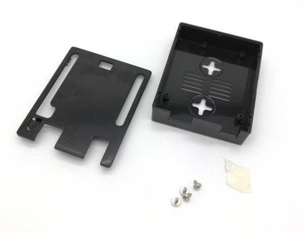 Schwarzes Kunststoffgehäuse für Arduino UNO