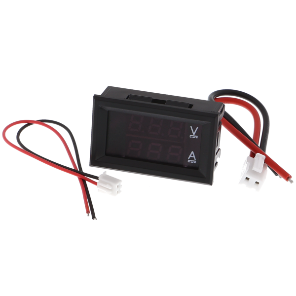 Voltímetro y amperímetro en un módulo 100V / 10A