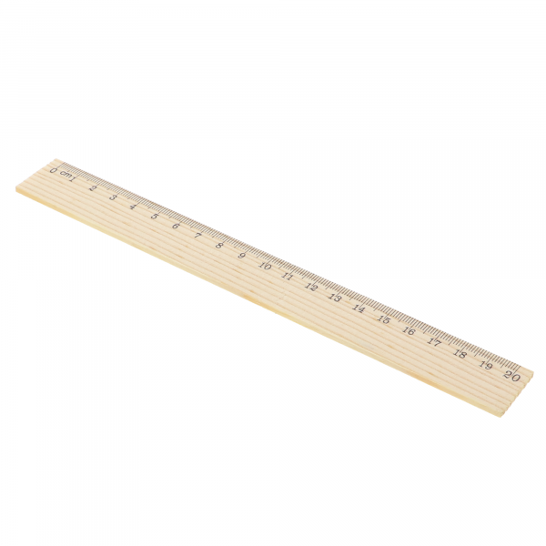Holzlineal 20cm, ideal zum Gravieren und Gestalten mit dem Lasercutter