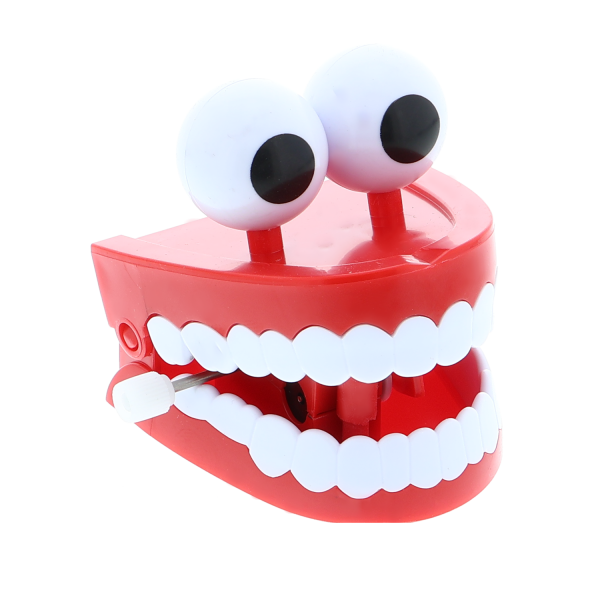 Klappernde Zähne zum Aufziehen - Geschenkidee