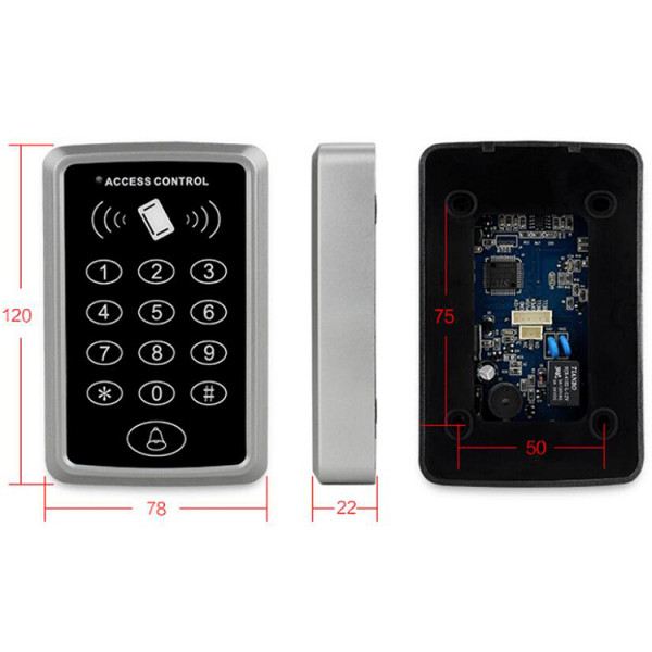 Pannello di controllo accessi RFID Serratura a chiave con RFID