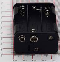 Compartiment à piles - 6x AA (9V), avec clip de connexion Compartiment à piles - 6x AA (9V), avec clip de connexion