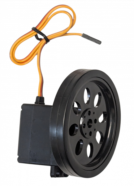 Wheel / rim with rubber tread for 360° servos