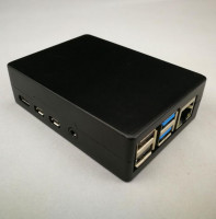 Boîtier noir en aluminium pour Raspberry Pi 4 Boîtier noir en aluminium pour Raspberry Pi 4