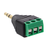 3.5mm Klinkenstecker auf Schraubklemmen Terminal - 3-polig 3.5mm Klinkenstecker auf Schraubklemmen Terminal - 3-polig