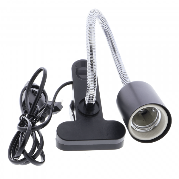 Flexible Tischlampe mit E27 Fassung und Schwanenhals