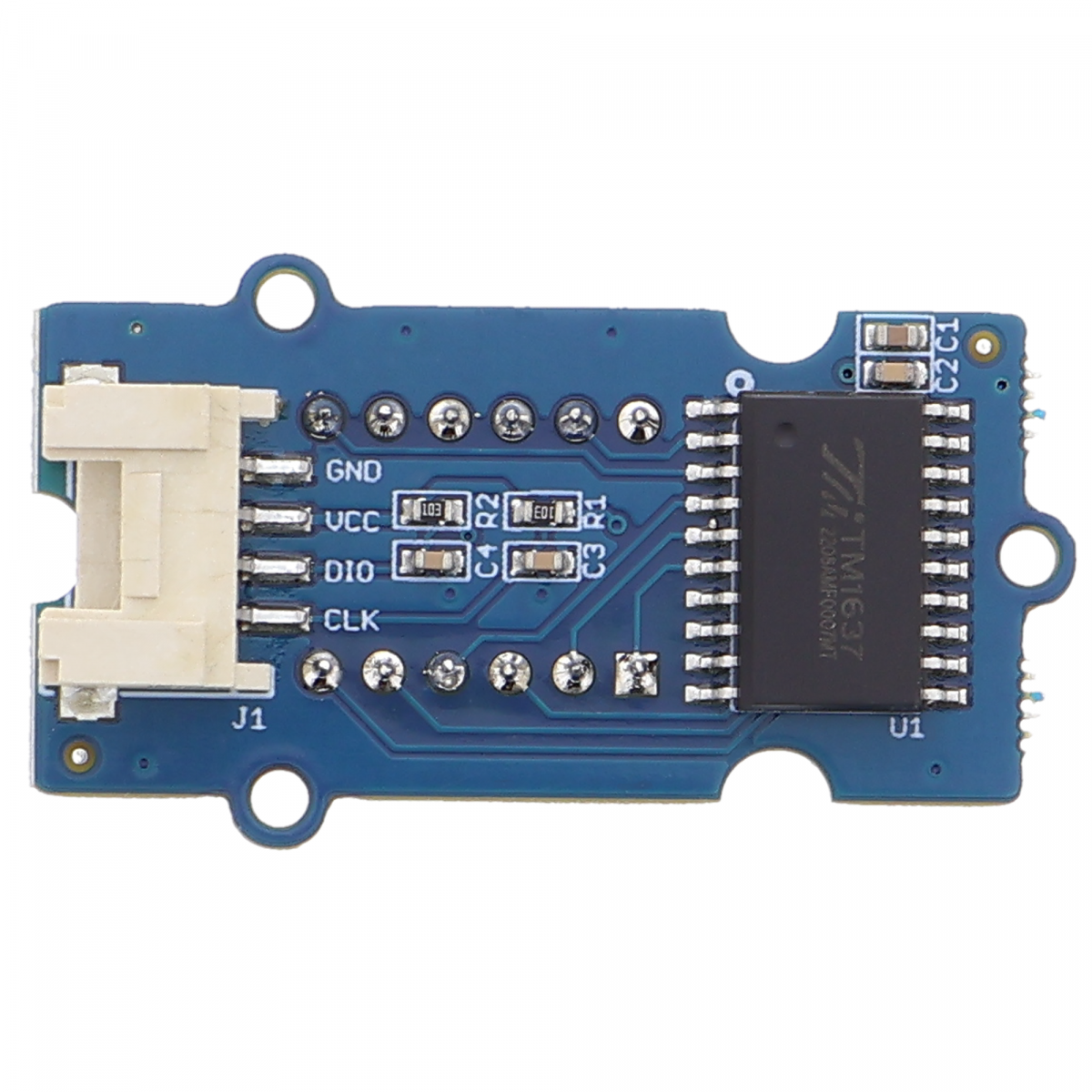 Produktbild von TM1637 4-stelliges 7-Segment LED-Display 1,4 Cm – Wählbare Farben, 8 Graustufen, I2C-ähnliche Schnittstelle, Für Arduino & Co.