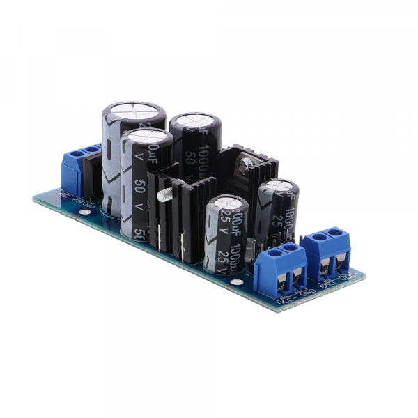 Soldering exercise Voltage regulator AC 5 - 12 V to DC 5V / 12V, 2-channel output (LM7805 + L7905)