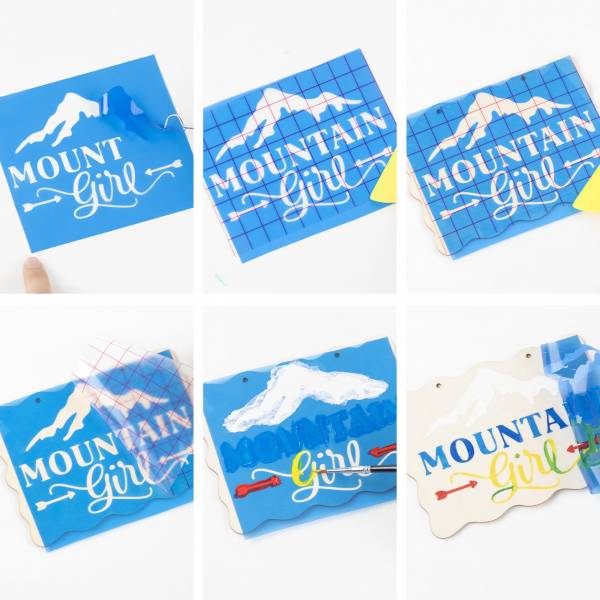 Plantilla de vinilo adhesivo LOKLiK, azul claro, 30,5 x 180 cm