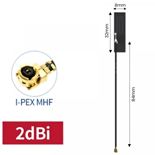 TX433-FPC-3208 Antena 433MHz 2dBi