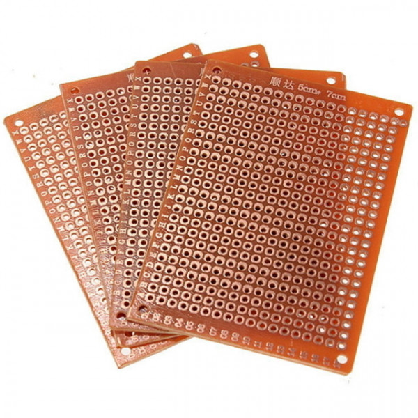 PCB,Leiterplatte aus Hartpapier mit Kupferkontakten - 50*70mm