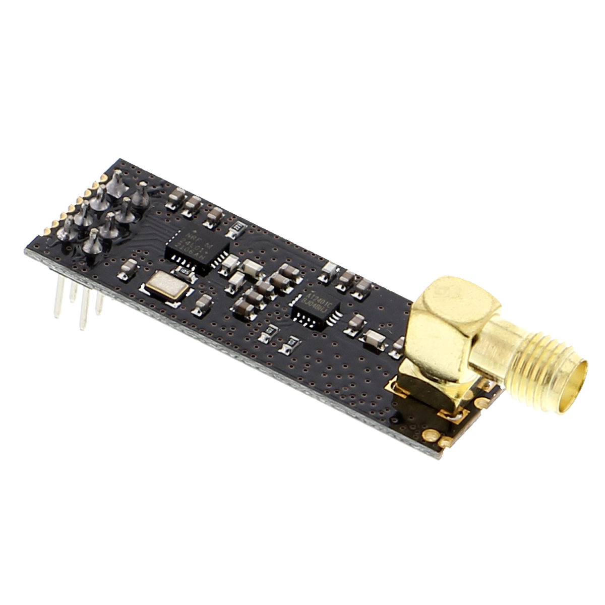 2 Pièces NRF24L01+PA+LNA Module Émetteur-Récepteur RF Sans Fil 2.4G Avec Antenne SMA - Portée 1100m