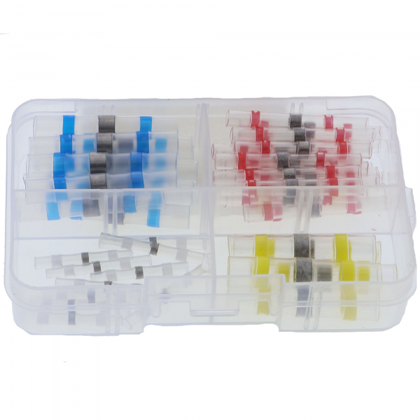 Lötverbinder Schmelzverbinder Set 50 Stück, 4 verschiedene Größen