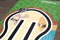 Alfombrilla Funduino para seguimiento de líneas - 320 * 105 cm Alfombrilla Funduino para seguimiento de líneas - 320 * 105 cm