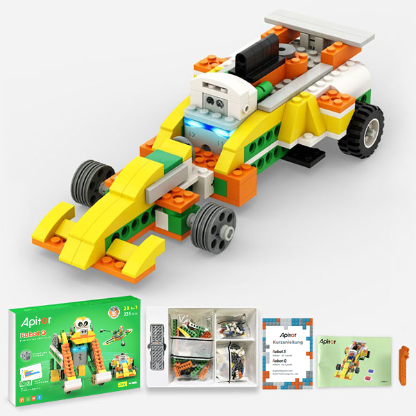 Apitor Robot Q Kit de robot d'apprentissage 20-en-1 pour débutants