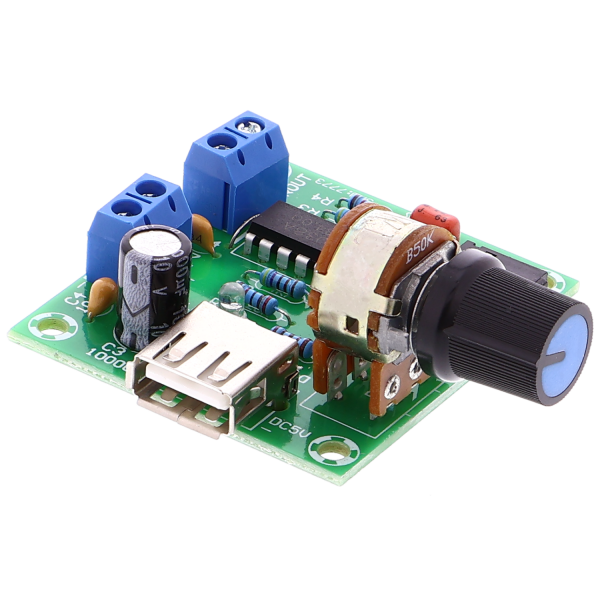 Audio amplifier PM2038 - 5W+5W, 2-channel, 5V via USB