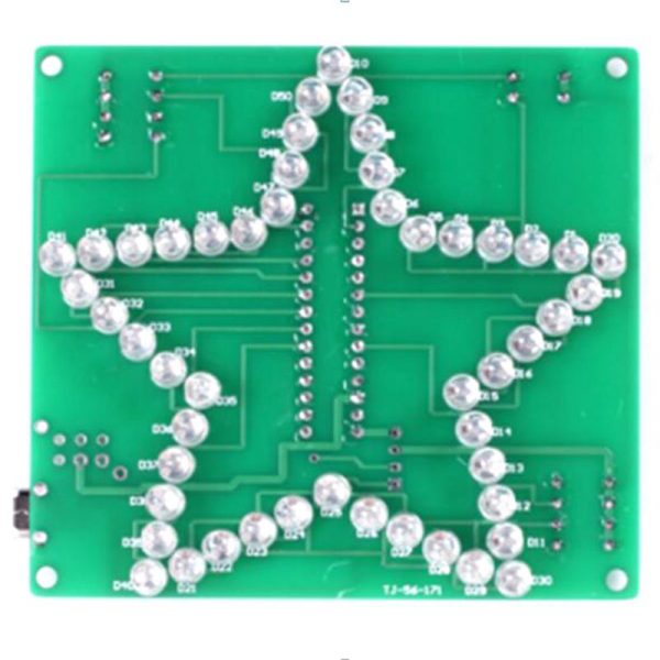 Soldering exercise Five-pointed star with RGB LEDs