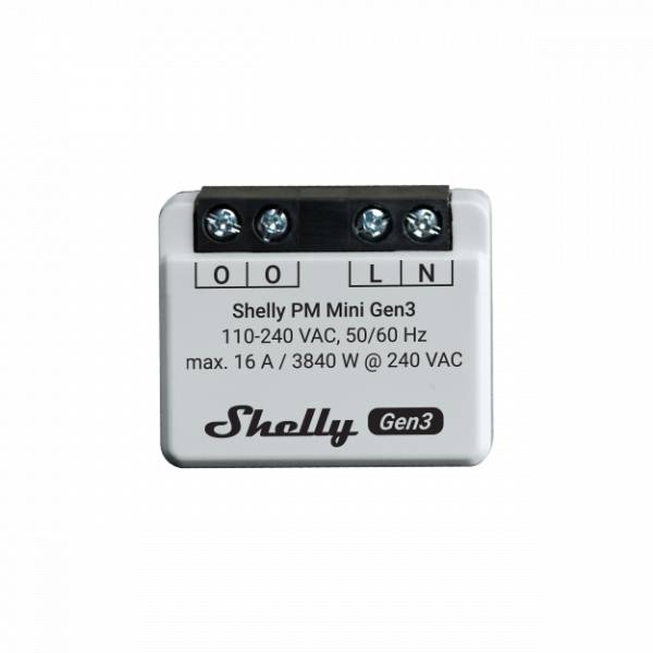 Shelly - Montaje empotrado - "PM Mini Gen. 3" - WLAN - BT