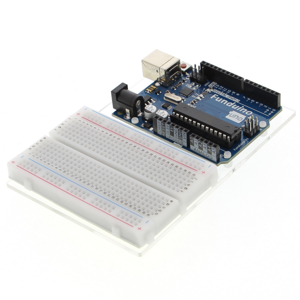Montageplatte mit Breadboard für Arduino UNO