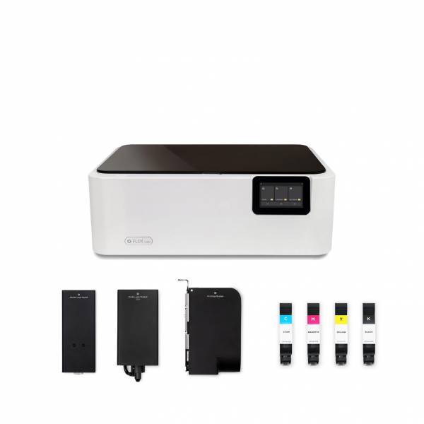 Cortadora láser FLUX ADOR - paquete con láser infrarrojo + módulo de impresión