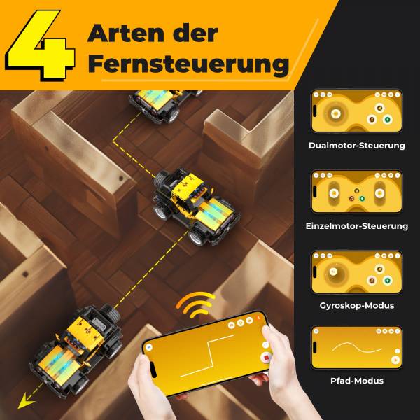 Apitor Robot R - 4-in-1-Codierungs-Roboter-Kit für Einsteiger