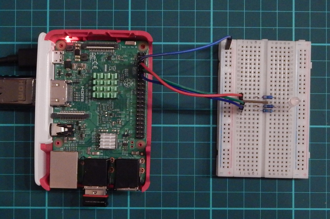 Circuit RGB LED Common cathode