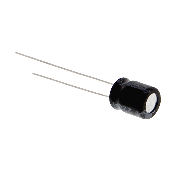 Electrolytic capacitor 220uF / 10V , radial wired