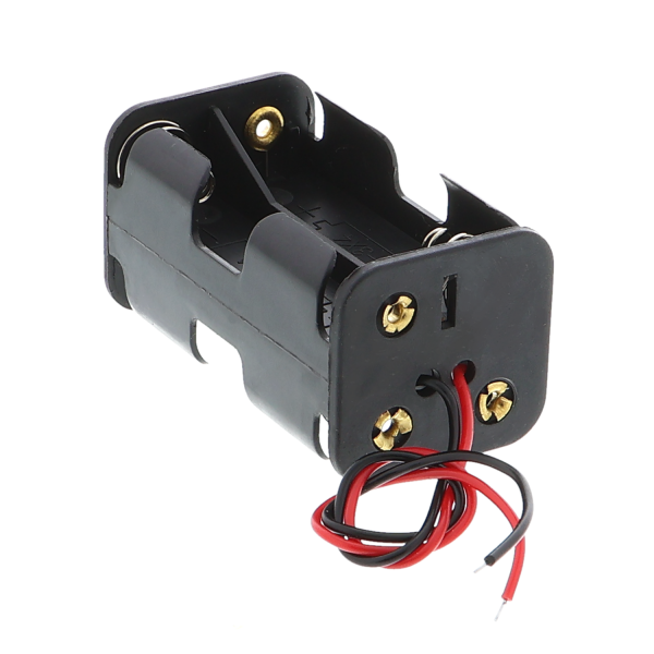 Battery compartment 4x AA (6V), compact without plug