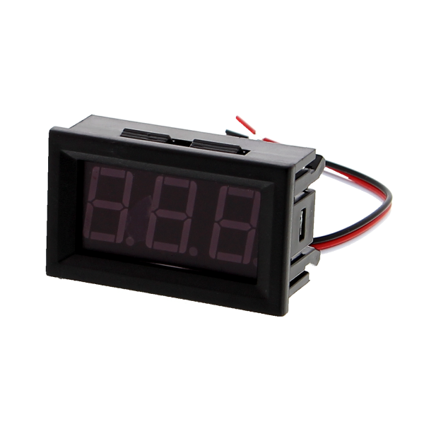 Medidor de tensión 0 - 100V pantalla de segmentos - color rojo luminoso