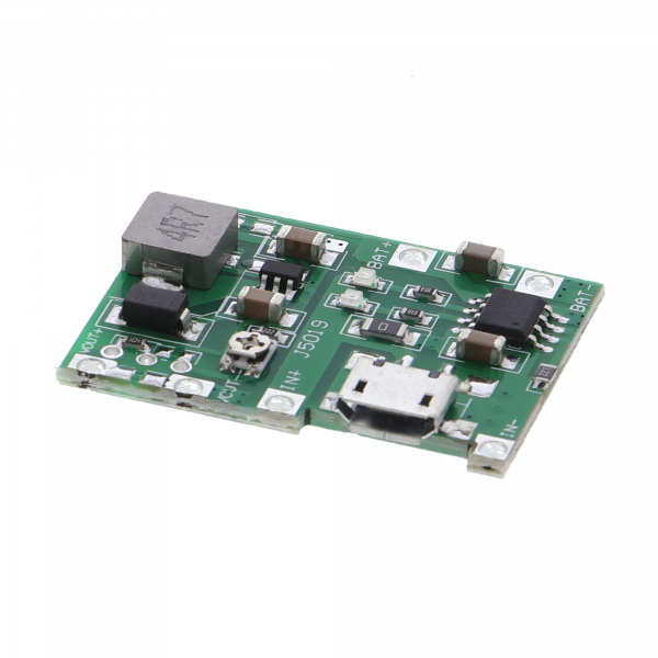 18650 Lade- & Step-Up Modul (3,7 V) – einstellbarer Boost 4,3–27 V, bis 2 A