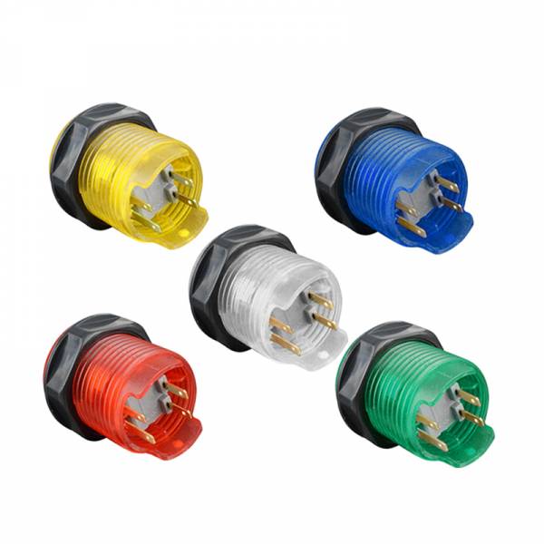 Arcade LED knop 28mm - diverse kleuren