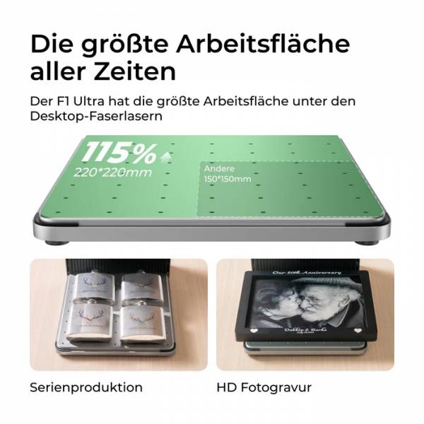 XTool F1 Ultra 20W Graveur laser à fibre et diode