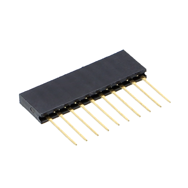Socket connector 2.54mm, 11mm pin length - 1x 4P/ 6P/ 8P/ 10P