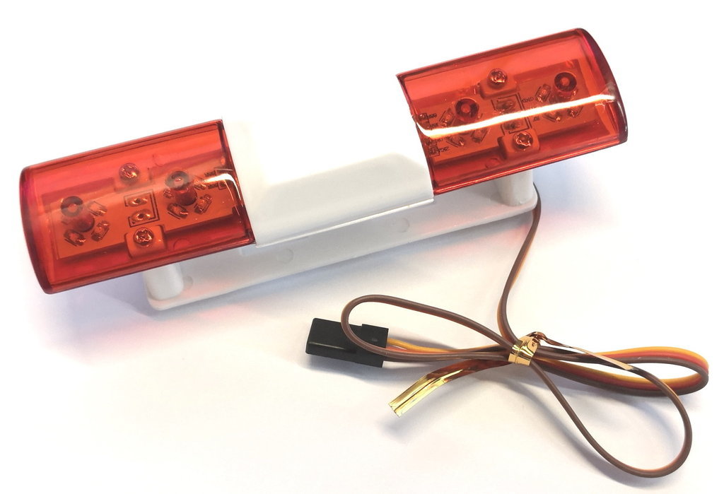 Rundumleuchte 9x15mm LED Warnleuchte RC 5V Arduino kompatibel Farbe Rot 