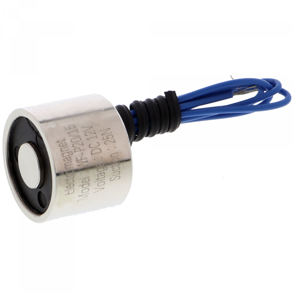 1PCS P25/20 Elettromagnete di Aspirazione 8KG 80N 25*20 Cilindro