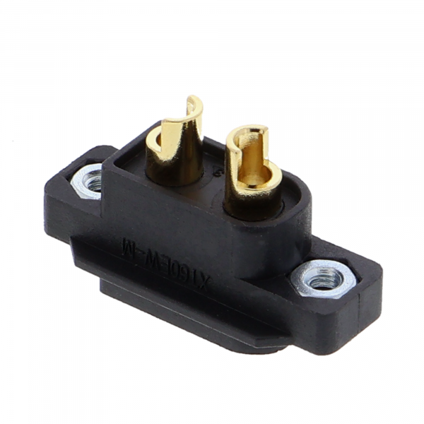 XT60EW-M Panel-Mount Steckverbinder – 3,5 mm vergoldete Kontakte (2-polig)