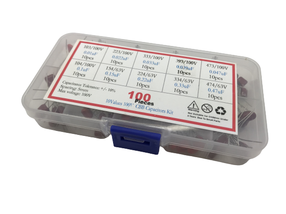 Film capacitor set - 10nF~470nF - 100 parts