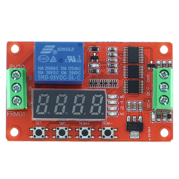 Multifunctional time relay Programmable - 12V
