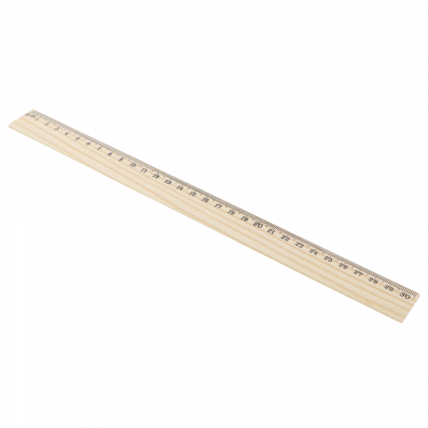 Holzlineal 30cm, ideal zum Gravieren und Gestalten mit dem Lasercutter