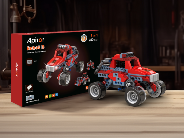 Apitor Robot B 8 en 1 robot motorizado (monster truck)