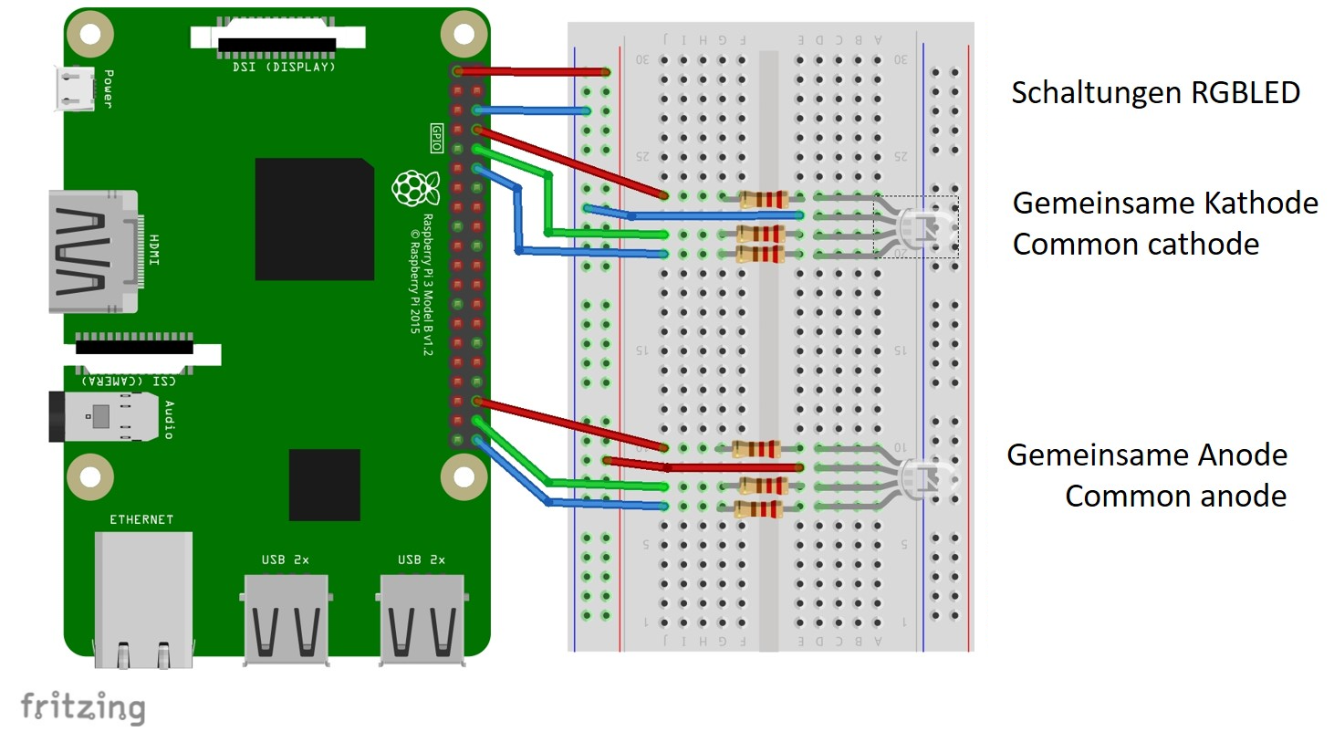 RGB LED ANODE CATHODE