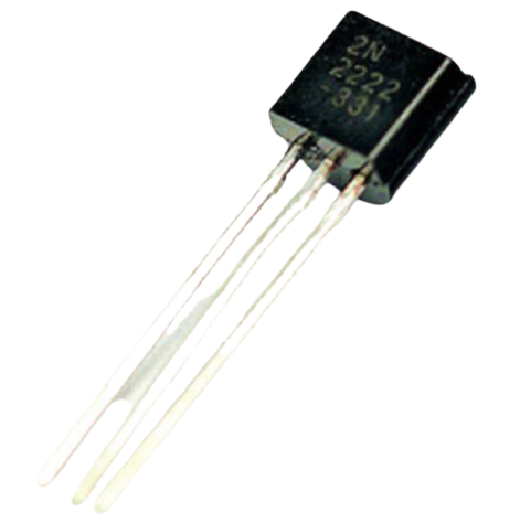 2N2222 - NPN Transistor, 40V, 0.8A, 0.5W