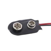 terminale per batteria da 9V, a forma di I (laterale) - lunghezza del cavo circa 15 cm terminale per batteria da 9V, a forma di I (laterale) - lunghezza del cavo circa 15 cm