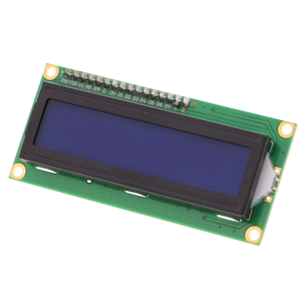 16x02 I2C LCD module with HD44780
