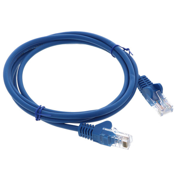 CAT 5e patch cable - U/UTP, blue, 150cm