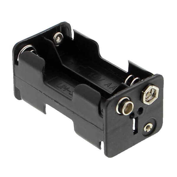 Battery compartment - 4x AA (6V), compact with clip connection