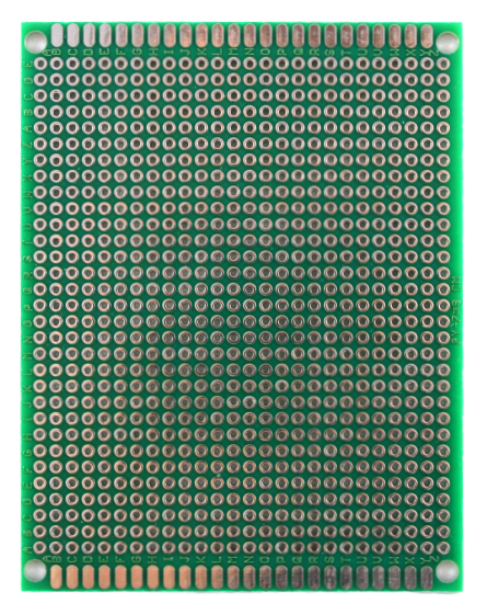 32 Lochrasterplatinen 2,54mm Doppelseitig PCB Board Leiterplatte Breadboard Grün 