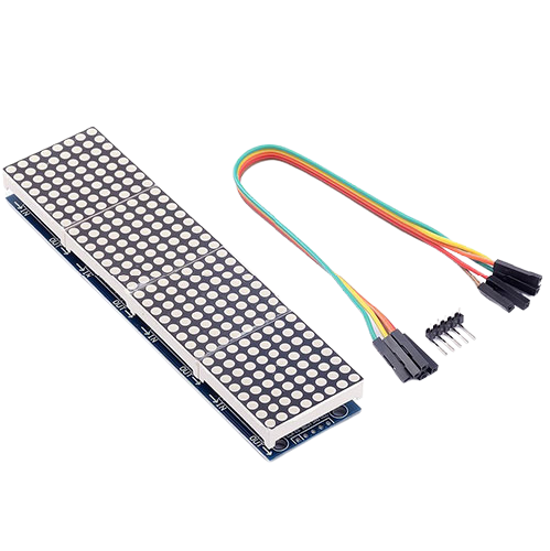 8x8 LED-Matrix mit MAX7219 Treiberplatine - 4 in 1