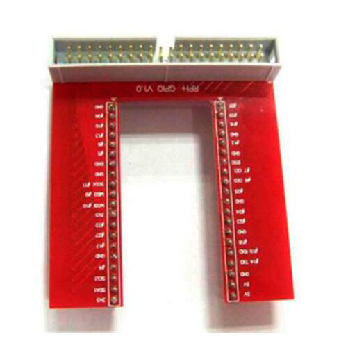 GPIO Erweiterungsmodul für Raspberry Pi 3 - U-Type Rot