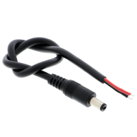 Cable con clavija CC macho 5,5 mm x 2,1 mm Cable con clavija CC macho 5,5 mm x 2,1 mm